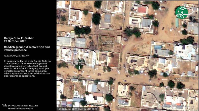 خون نسل کشی در الفاشر سودان در تصاویر ماهواره‌ای