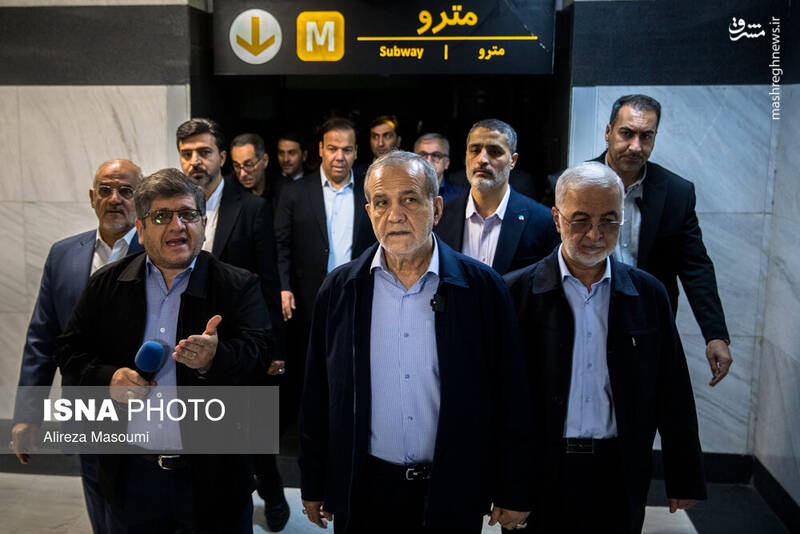 عکس / بازدید پزشکیان از خطوط راه آهن حومه‌ای استان تهران 2