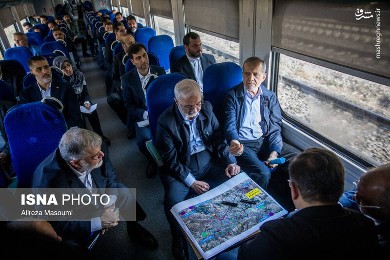 عکس / بازدید پزشکیان از خطوط راه آهن حومهای استان تهران 6