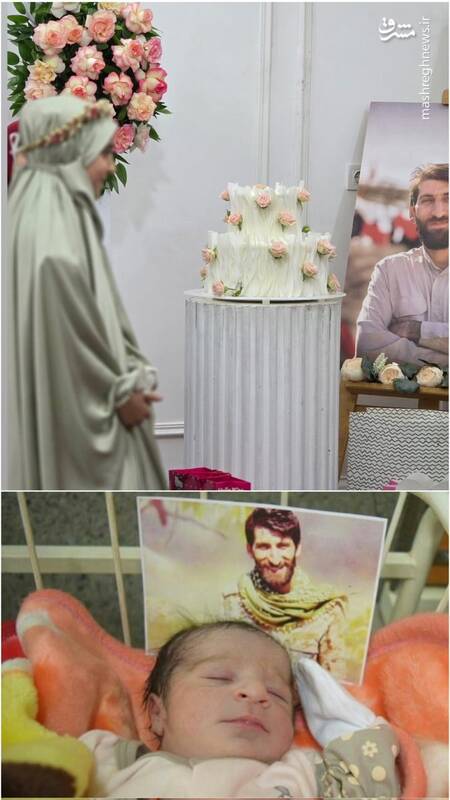 جشن تکلیف دختری که بعد از شهادت پدر به دنیا آمد