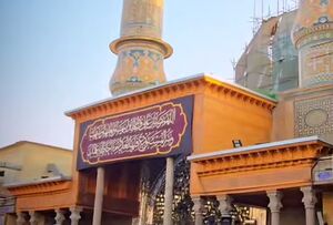 فیلم / حرم سیدالکریم در عزای مادر سادات سیاهپوش شد