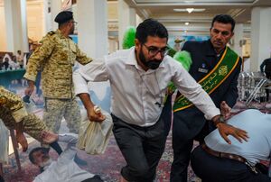 عکس / مانور امداد و نجات در حرم شاهچراغ (ع)