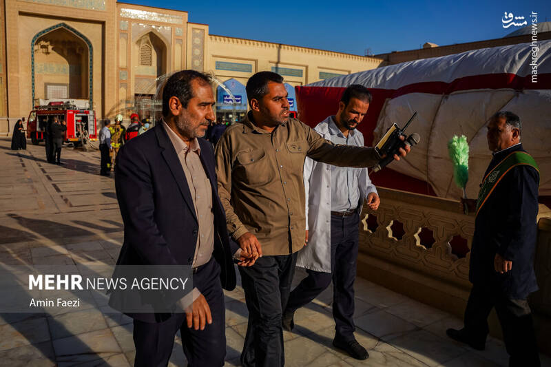 عکس / مانور امداد و نجات در حرم شاهچراغ (ع) 18