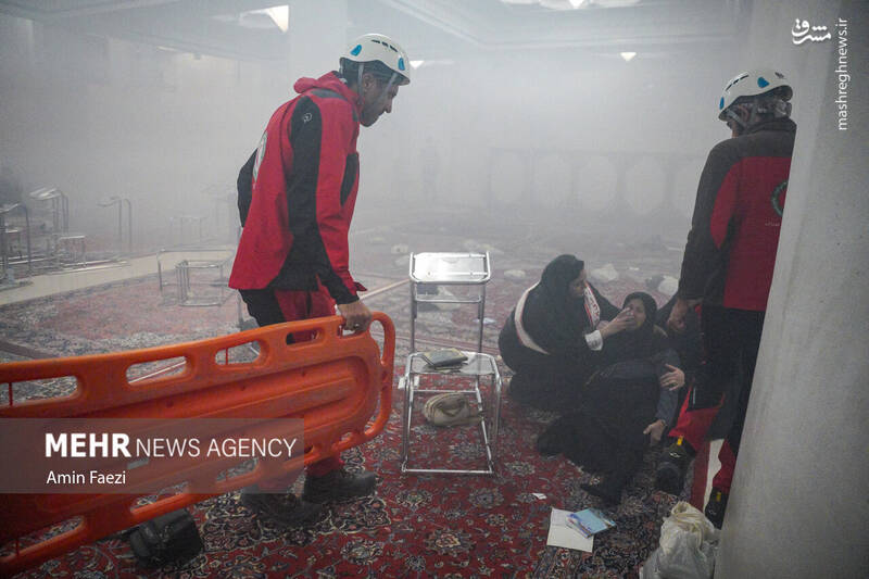 عکس / مانور امداد و نجات در حرم شاهچراغ (ع) 7