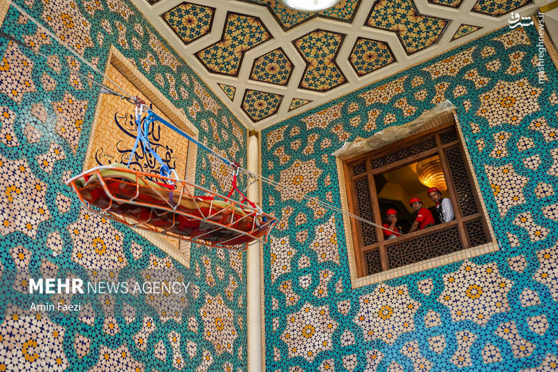 عکس / مانور امداد و نجات در حرم شاهچراغ (ع) 33