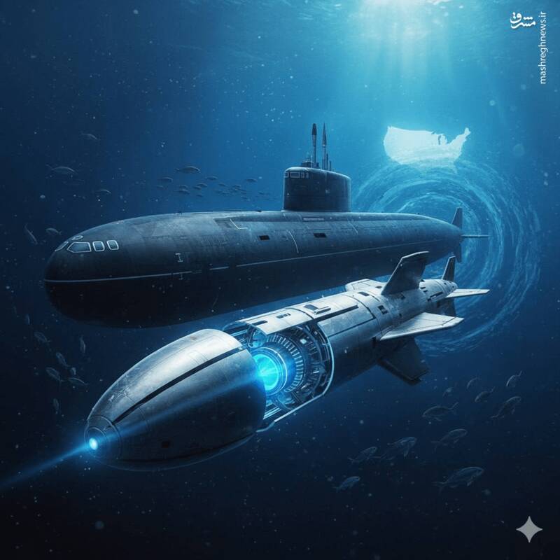 مرموزترین زیردریایی هستهای روسیه به آب انداخته شد+ فیلم