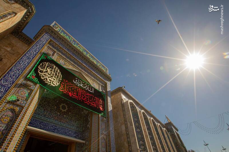 عکس / نصب کتیبه‌های شهادت حضرت زهرا (س) در کربلا 4