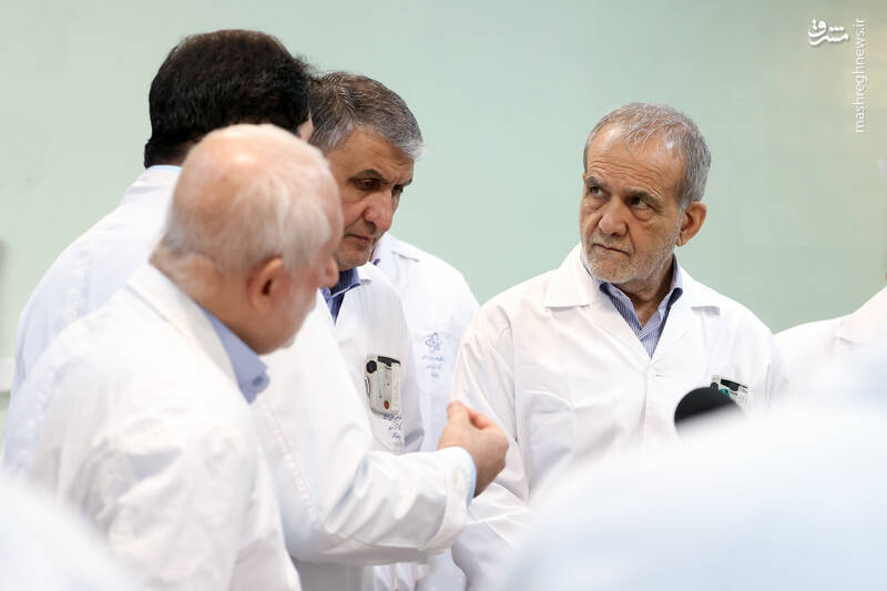 عکس / حضور رئیس جمهور در سازمان انرژی اتمی 9