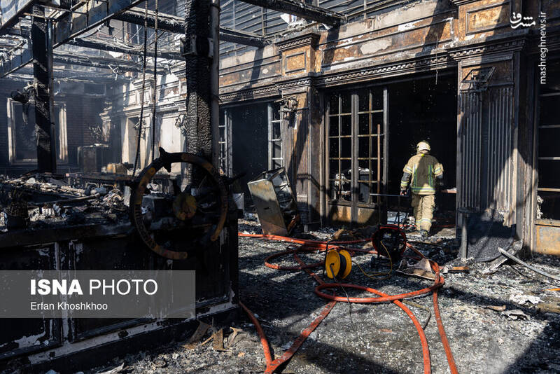 عکس / آتشسوزی یک رستوران در شهرک غرب