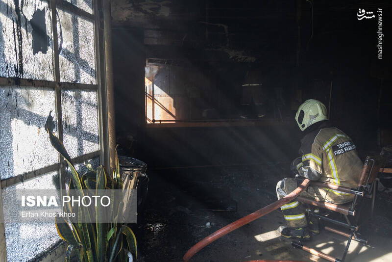 عکس / آتش‌سوزی یک رستوران در شهرک غرب 32