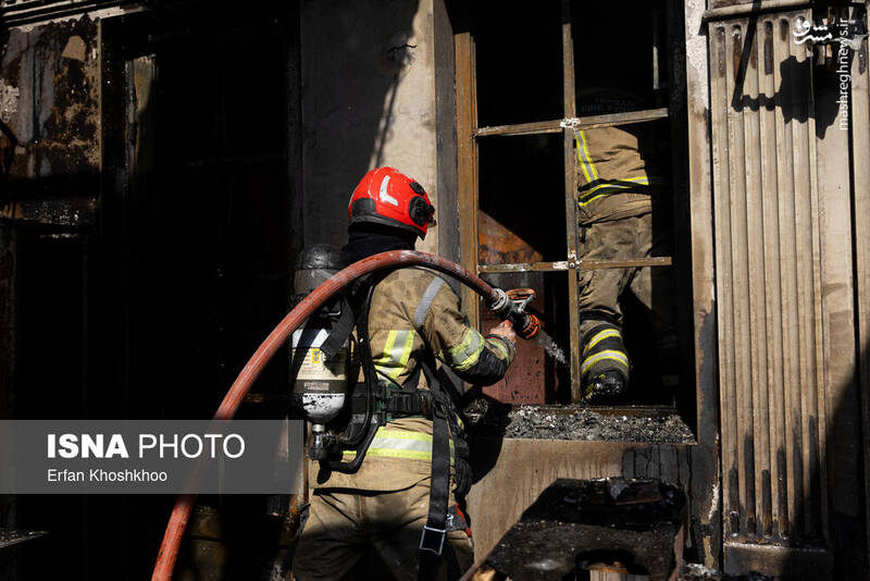 عکس / آتش‌سوزی یک رستوران در شهرک غرب 29