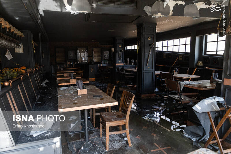 عکس / آتش‌سوزی یک رستوران در شهرک غرب 19