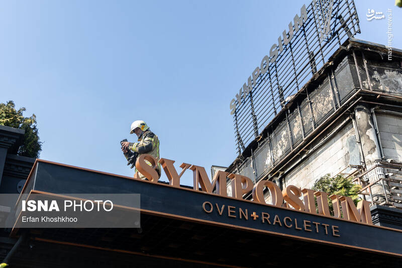 عکس / آتش‌سوزی یک رستوران در شهرک غرب 13