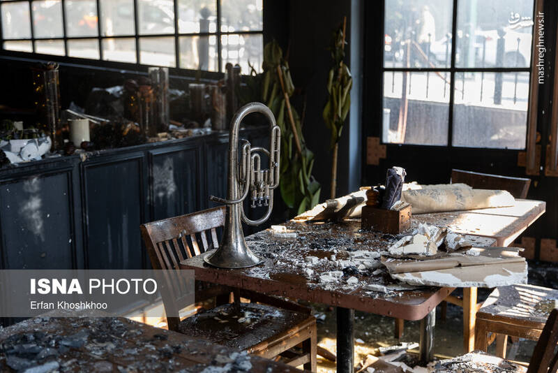 عکس / آتش‌سوزی یک رستوران در شهرک غرب 12