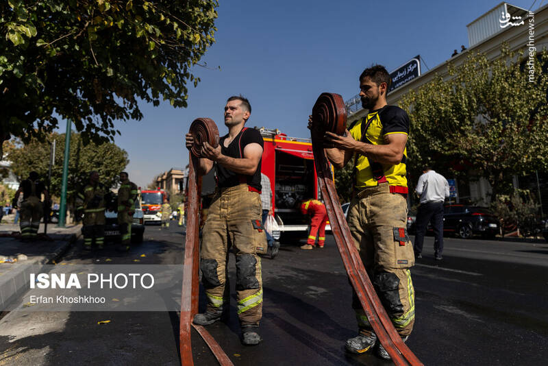عکس / آتش‌سوزی یک رستوران در شهرک غرب 9