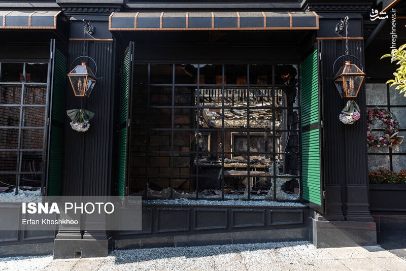عکس / آتش‌سوزی یک رستوران در شهرک غرب 2