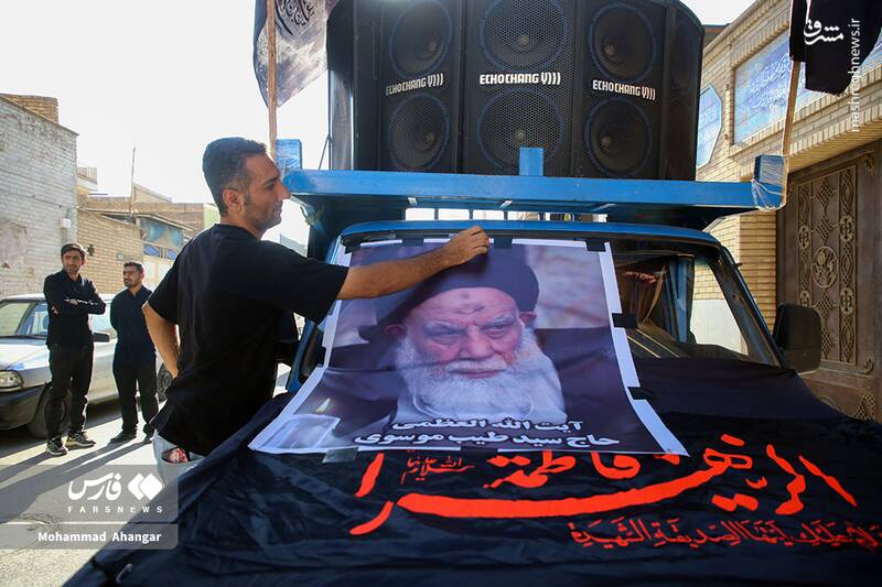 عکس / تشییع پیکر آیت‌الله سید طیب موسوی در اهواز