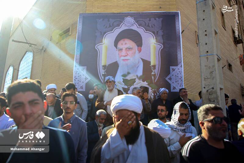 عکس / تشییع پیکر آیت‌الله سید طیب موسوی در اهواز 12