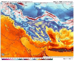 هشدار نفوذ توده هوای سرد به ایران؛ کاهش 10 درجه‌ای دما در 20 استان