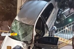 عکس/ سانحه رانندگی بسیار عجیب در مشهد