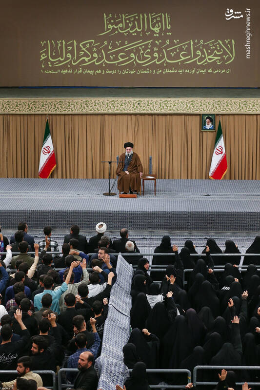 عکس/ دیدار هزاران دانشآموز و دانشجو با رهبر انقلاب