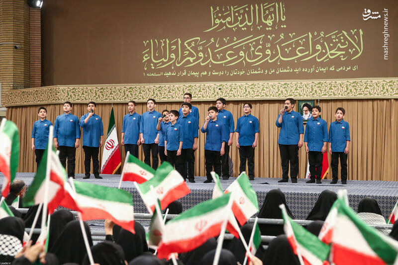 عکس / دیدار هزاران دانش‌آموز و دانشجو با رهبر انقلاب