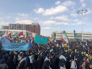 عکس/ راهپیمایی مردم مشهد علیه زورگوهای جهان