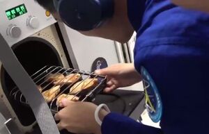 فیلم/ جوجه کباب خوری در فضا!