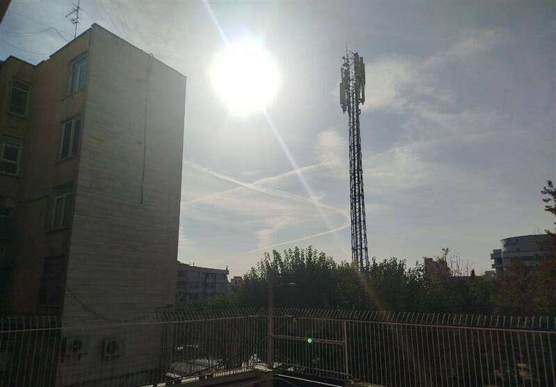 جو،هواپيما،عبور،آسمان،رد،ابرهاي