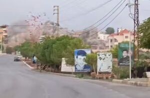 فیلم/ لحظه حمله هولناک صهیونیست‌‎ها به مناطق مسکونی جنوب لبنان