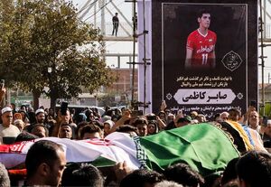 عکس / تشییع پیکر زنده‌یاد "صابر کاظمی" در آق قلا