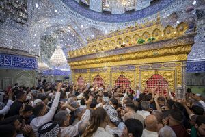 عکس / حال و هوای شب جمعه در کربلا