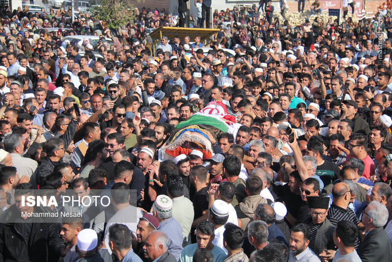 عکس / تشییع پیکر زنده‌یاد "صابر کاظمی" در آق قلا 11