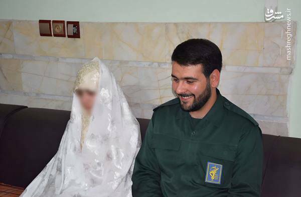 تصویری از شهید جنگ ۱۲ روزه در مراسم عقد