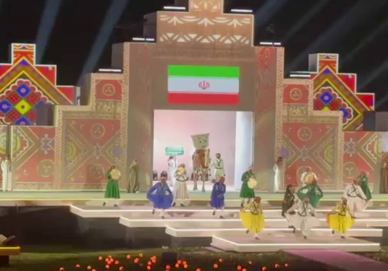 فیلم/ رژه کاروان اعزامی ورزش ایران به ریاض