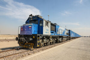 نخستین قطار باری روسی به ایران رسید + فیلم