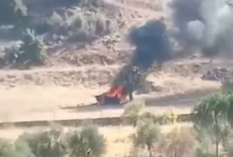 فیلم/ حمله پهپادی اسرائیل به خودرویی دیگر در لبنان