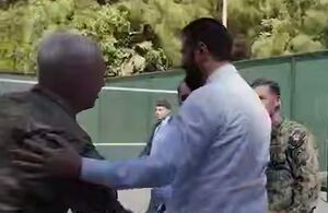 فیلم/ بسکتبال بازی کردن جولانی و فرمانده سنتکام در آمریکا