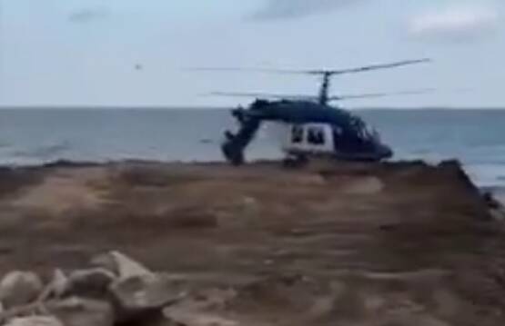  سقوط بالگرد روسیه در ساحل خزر