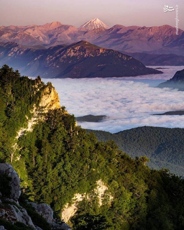 عکس / دورنمای زیبای قله دماوند