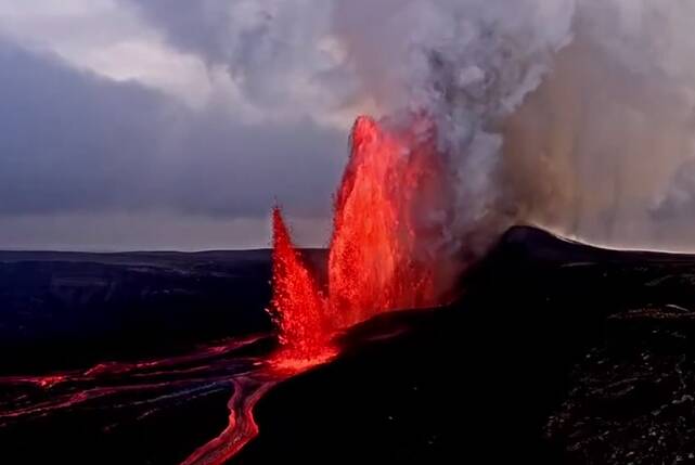  فوران آتشفشان کیلاویا در هاوایی