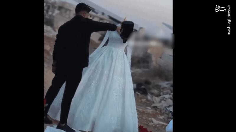 غزه،عروس،لباس،عروسي،عاشق،تلي،اردوگاه،وسط،اصلاً