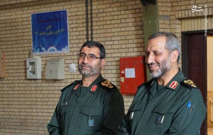 عکس/ شهید محمود باقری در کنار فرمانده هوافضای سپاه