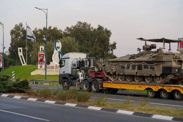 انتقال تجهیزات نظامی سنگین رژیم صهیونیستی به مرز لبنان 