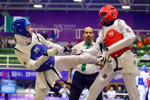 طلای بانوی تکواندوکار ایران در ریاض