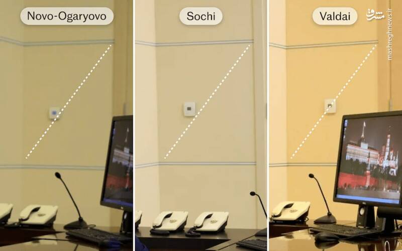 ادعای رسانه‌ غربی درباره حضور شبح‌گونه پوتین در دفاتر مختلف+ عکس