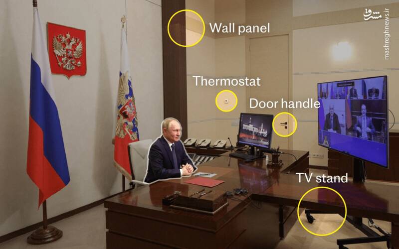 ادعای رسانه غربی درباره حضور شبحگونه پوتین در دفاتر مختلف+ عکس