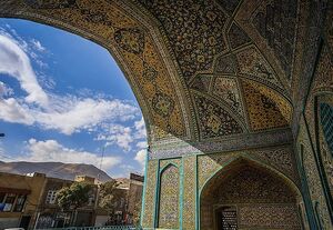 عکس/ کاشی‌کاری‌های مسجد جامع سنندج