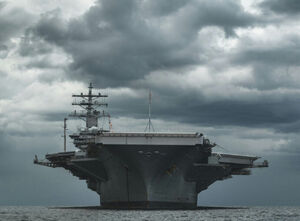 بزرگ‌ترین ناو هواپیمابر پنتاگون وارد دریای کارائیب شد +فیلم