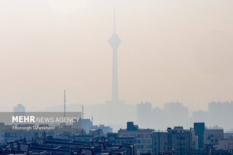 هوای تهران آلوده و در وضعیت نارنجی است